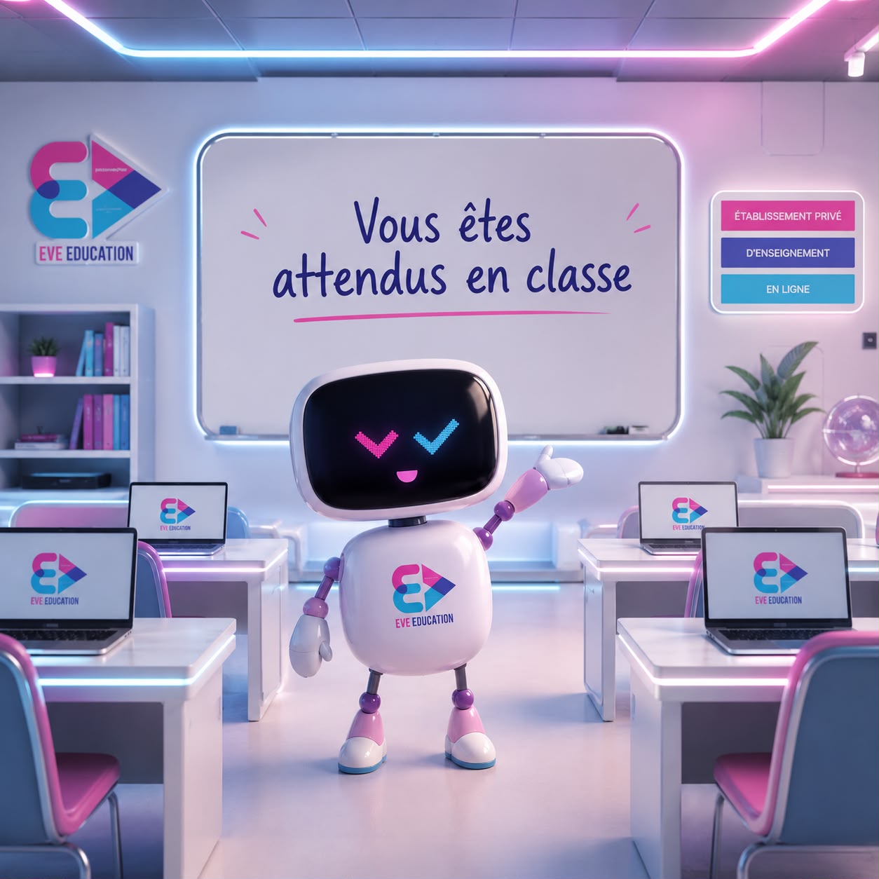Eve Education Login Illustration